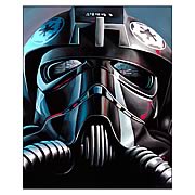 Star Wars TIE Fighter Pilot Small Canvas Giclee Print